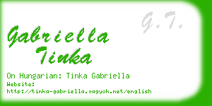 gabriella tinka business card